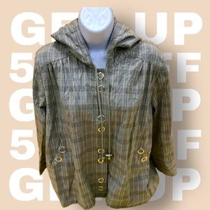 NWT $280 Vertigo Limestone Color SzM Hooded Jacket